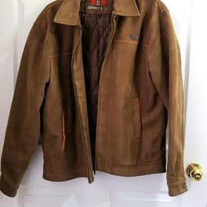 Womans Armani emperio tan suede jacket xl